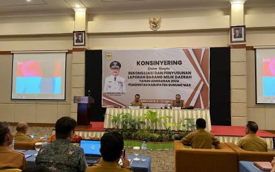 ACARA KOSINYERING DALAM RANGK REKONSILIASI DAN PENYUSUNAN LAPORAN BARANG MILIK DAERAH PEMERINTAH KABUPATEN GUNUNG MAS TAHUN 2024